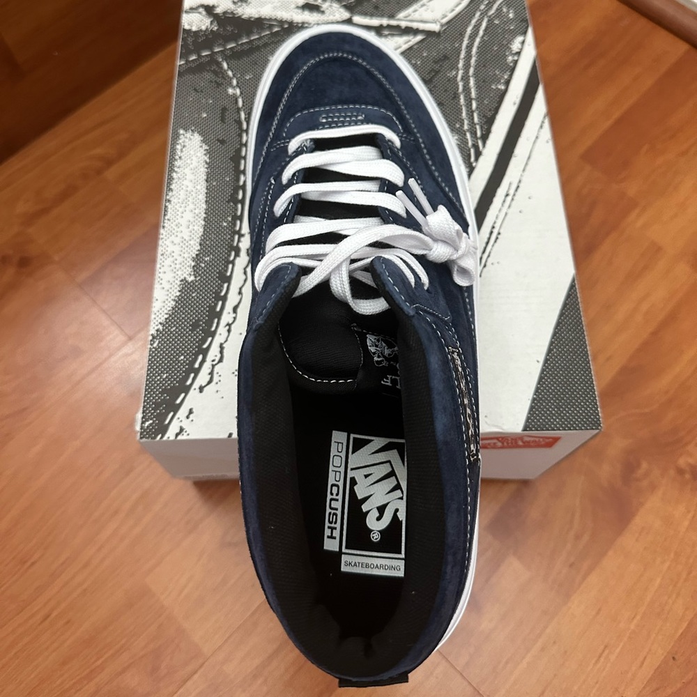VANS SKATE HALF CAB '92 VCU (NAVY/WHITE) - Picture 6 of 6